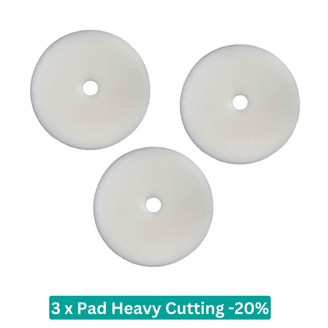 Carshine NAT Schleifpad Super Heavy Cutting 125mm 3 Stück