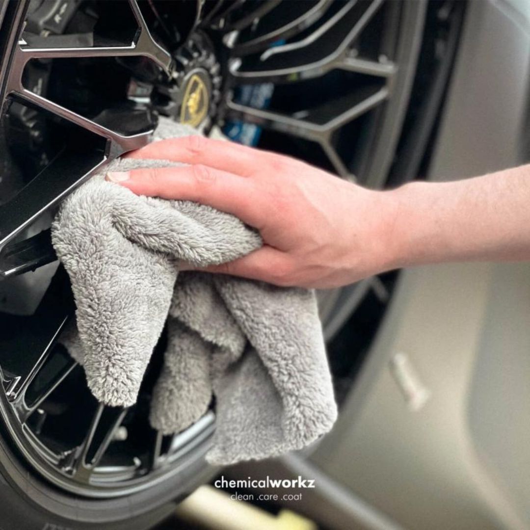 ChemicalWorkz Premium Poliertuch Edgeless Soft Touch grau
