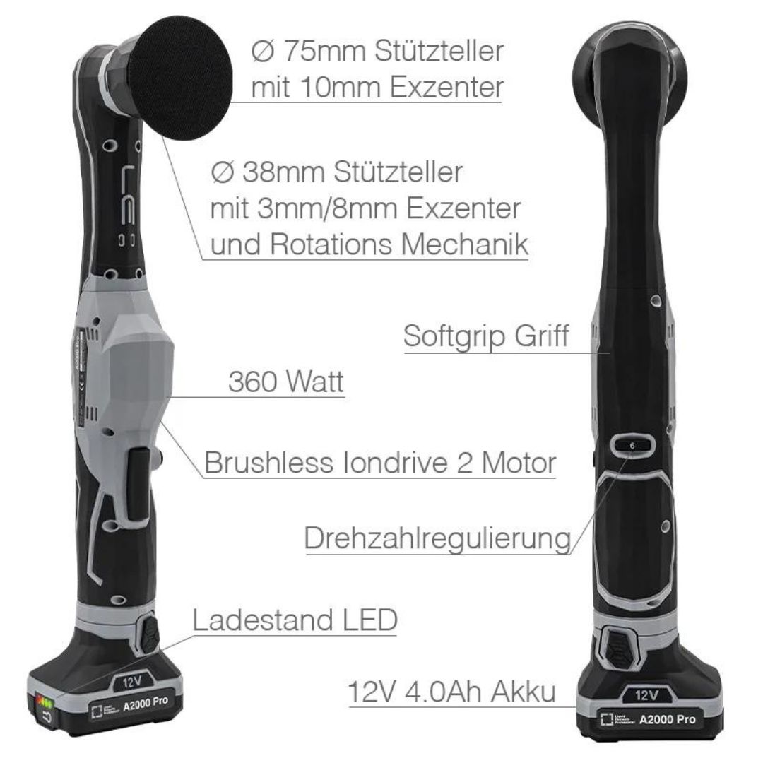 Liquid Elements Akku Poliermaschine A2000 PRO