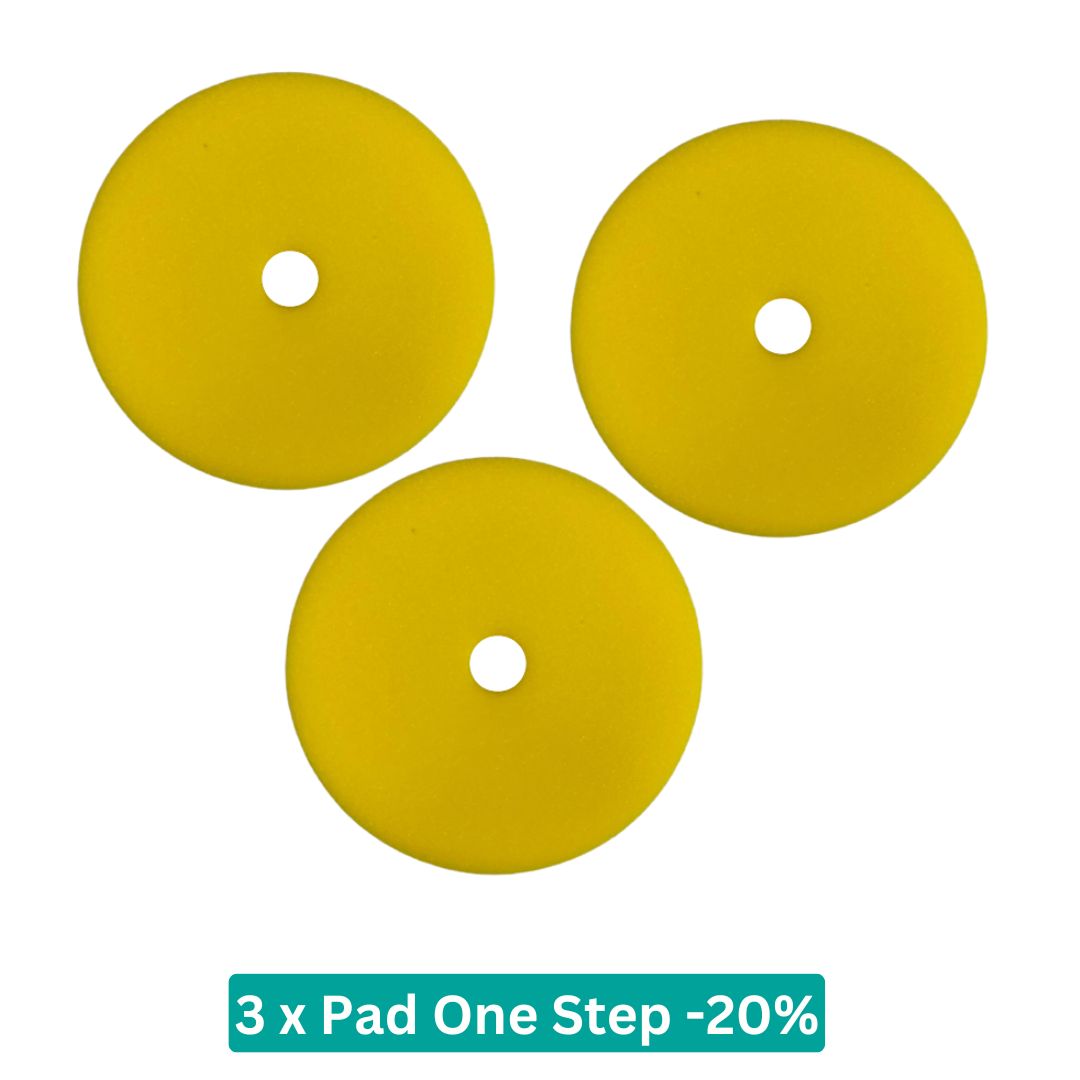 Carshine NAT Polierpad Allroundpad / One Step 125mm 3 Stück