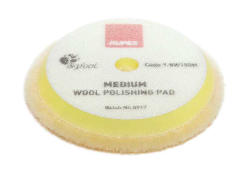 Rupes Polierschwamm BigFoot Wool-Pad gelb Medium
