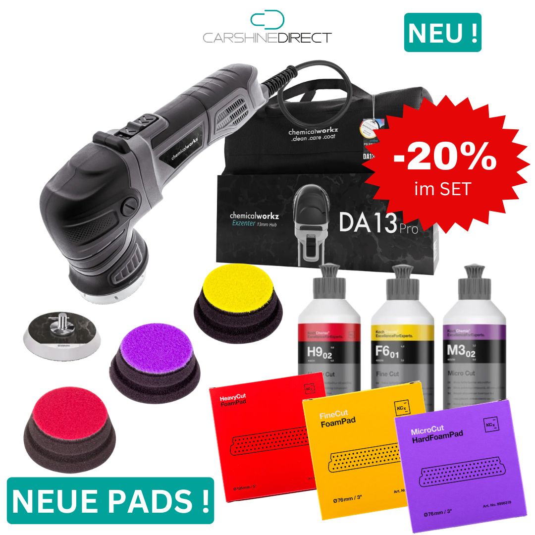 Carshine Polierset DA13 PRO MEGA SET *NEU