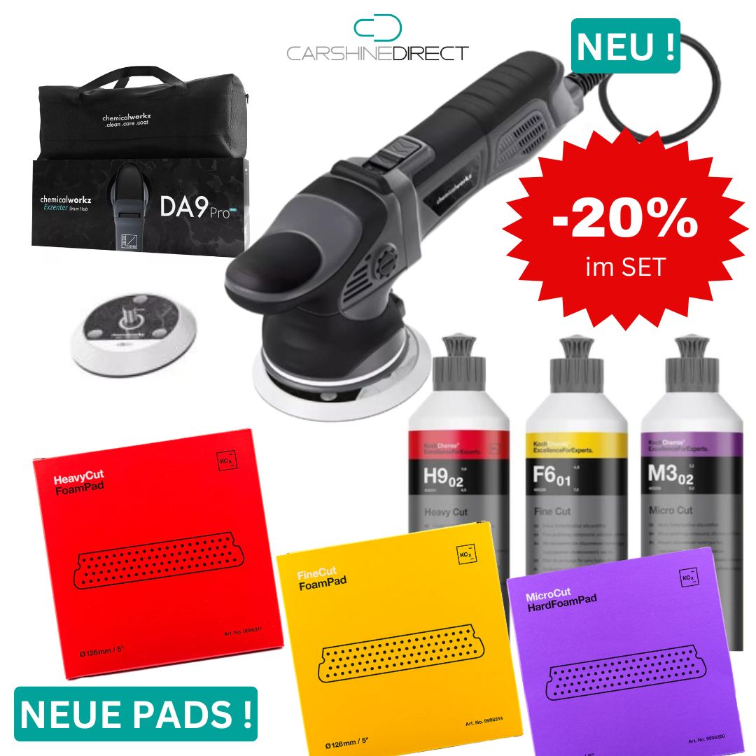 Carshine Polierset DA9 PRO MEGA SET *NEU