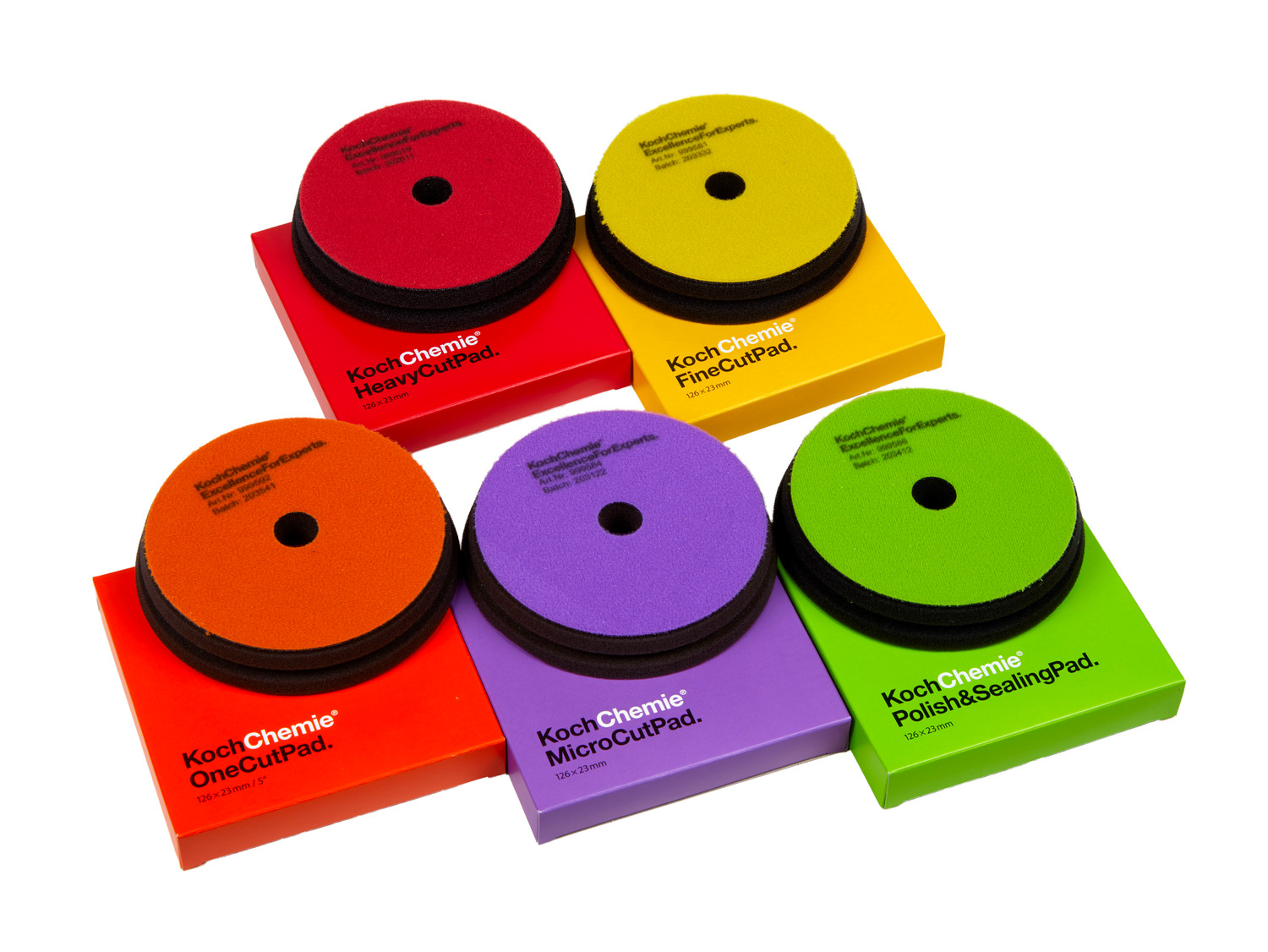 Koch Chemie Polierpads 126mm 5-Set *NEU