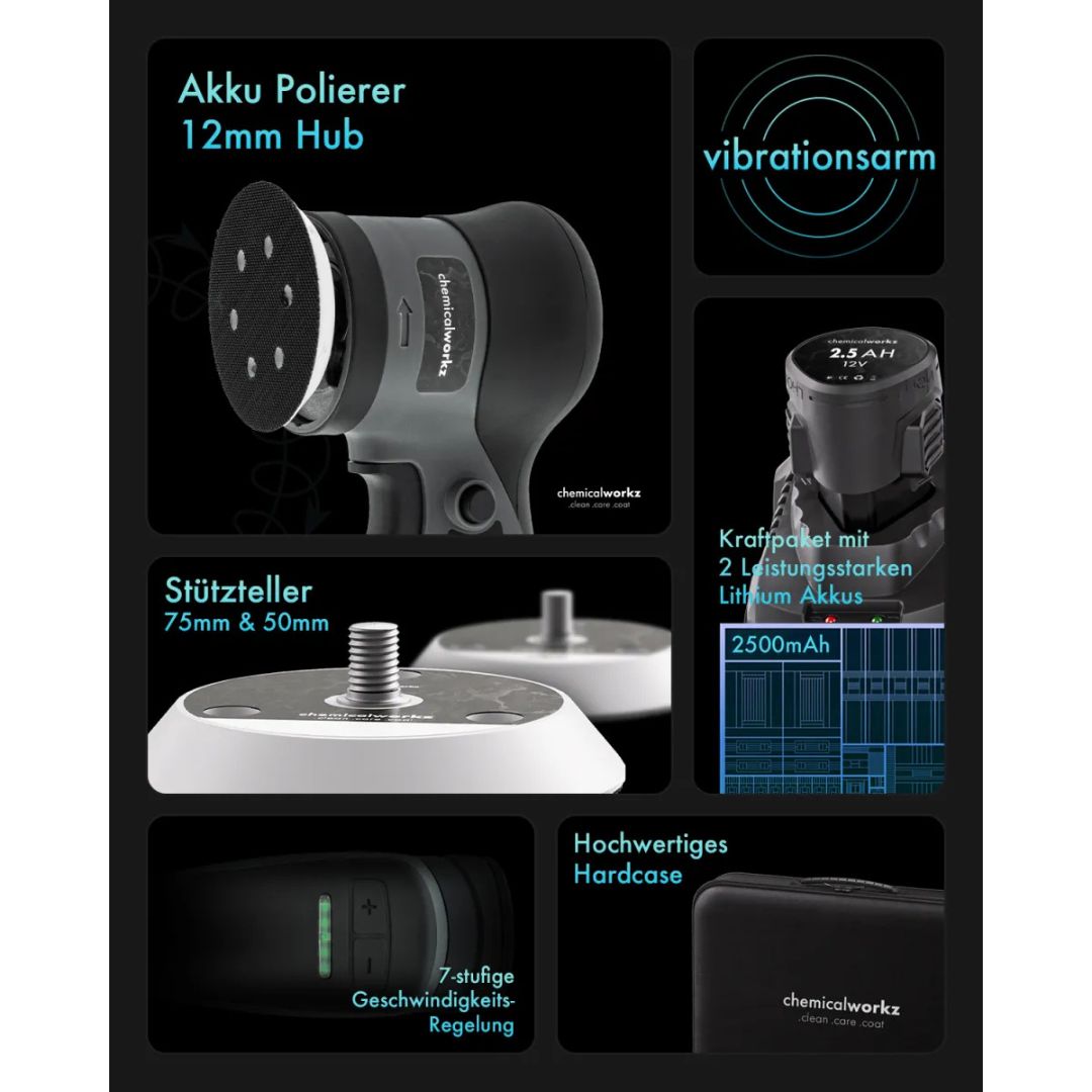 ChemicalWorkz Akku Exzenter Poliermaschine DA12 EVO *NEU
