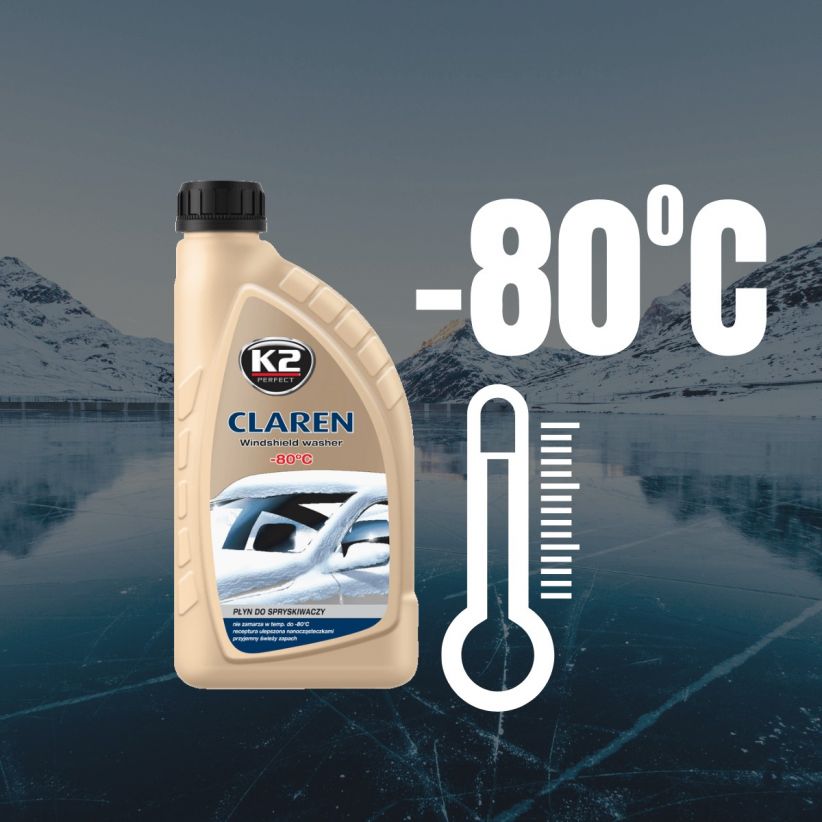 K2 Winter-Scheibenreiniger Konzentrat CLAREN -80°C 1L