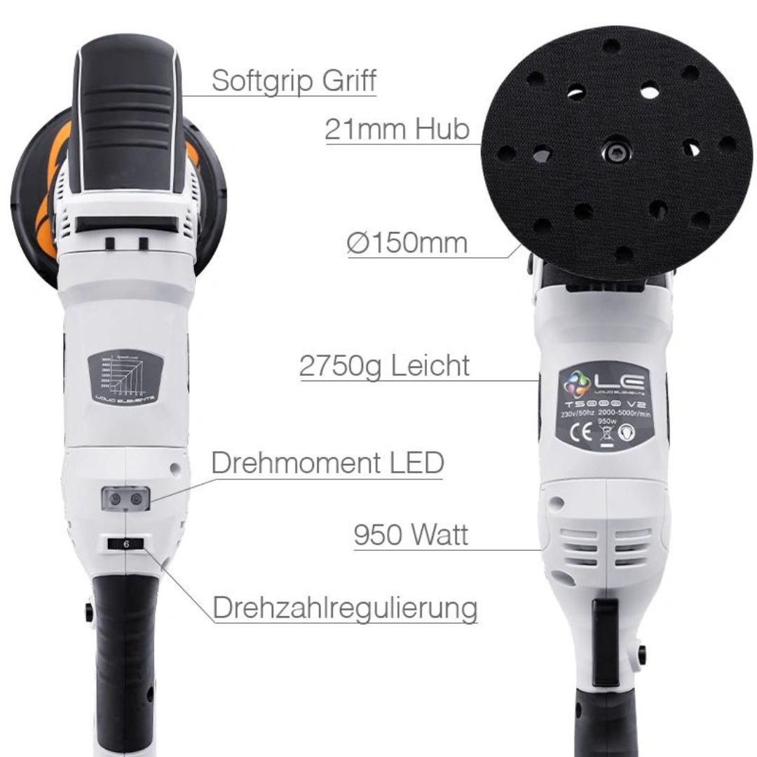 Liquid Elements Exzenter Poliermaschine T5000 V2