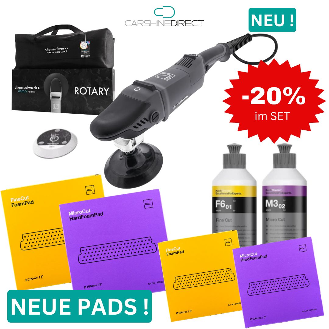 Carshine Polierset Rotary SET Basic *NEU