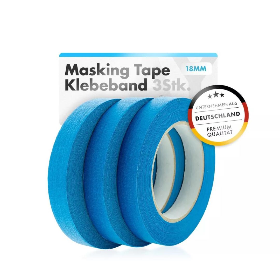 ChemicalWorkz Klebeband Masking Tape Blau 18mm 3Stk.